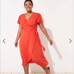 Loft Plus Beach Wrap Dress